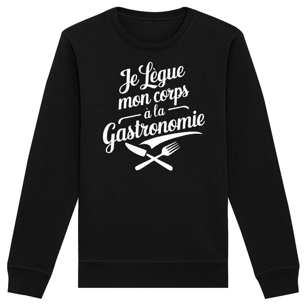 Sweat « Je lègue mon corps à la gastronomie » – Unisexe – Image 3